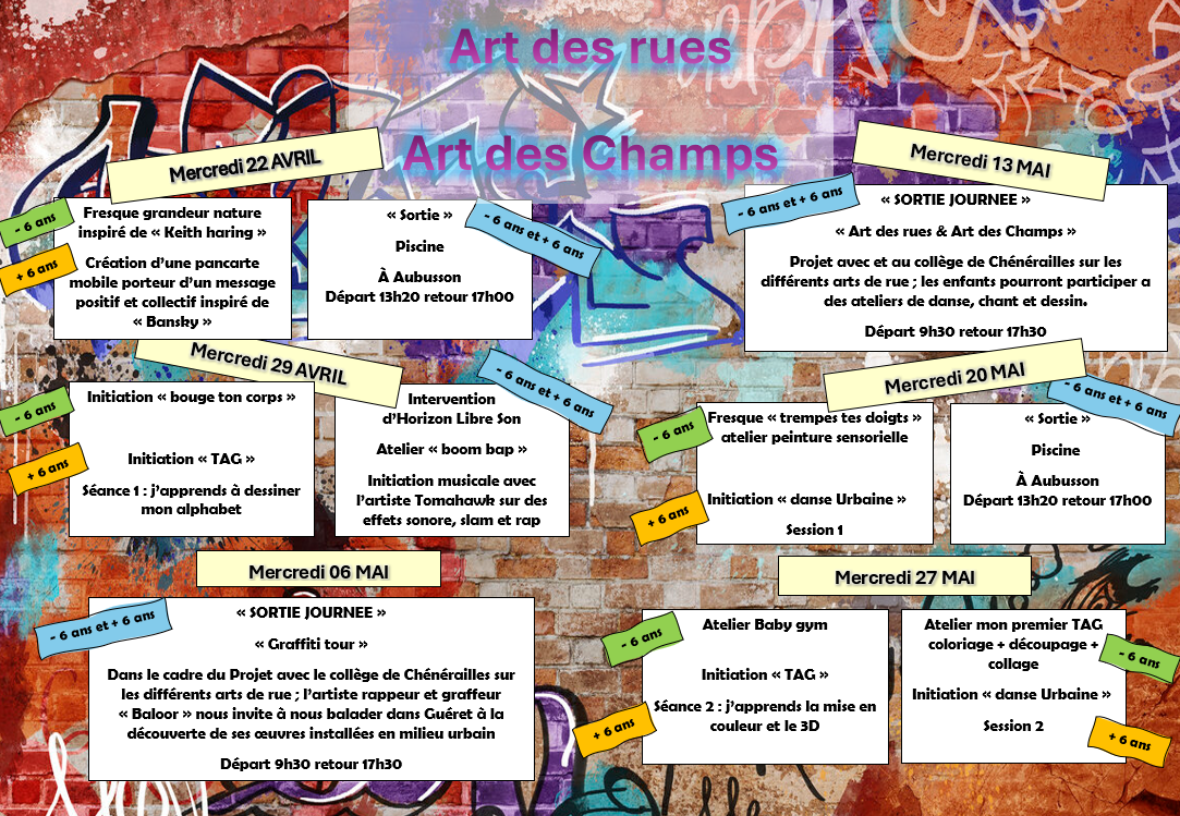 MERCREDI AVRIL MAI 2026